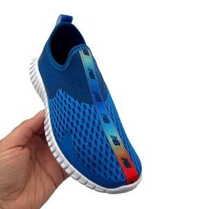 New Balance Youth Boys Aqua Drift Slip on Water Shoes 1 Wide Blue Sporty Style
